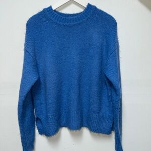 Zara wool alpaca blend chunky knit drop shoulder oversized sweater size small